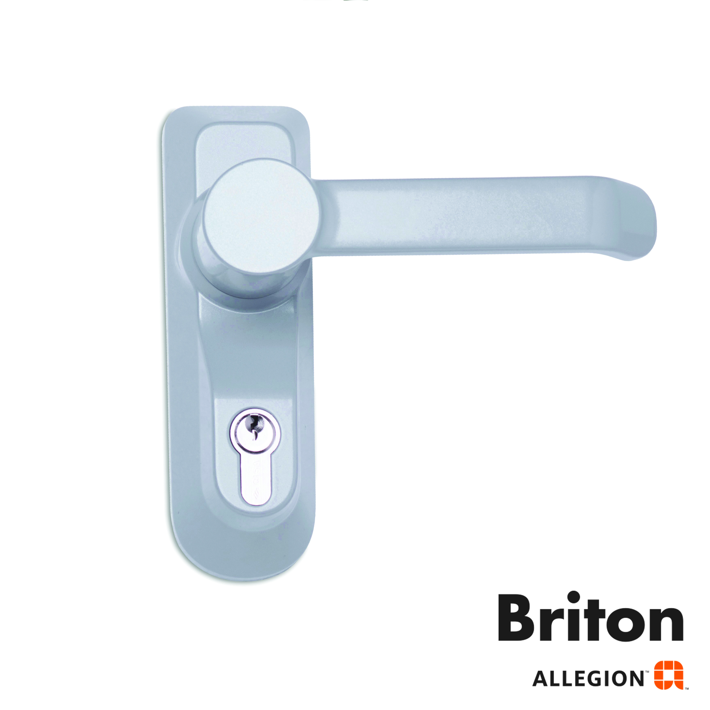 BRITON OUTSIDE ACCESS DEVICE WITH LEVER OPERATION SILVER