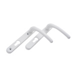 Windsor Multi Point Handle Inline Sprung Lever/Lever White