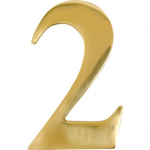 Numerals - '2' Gold Anodised