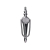 Satin Victorian Urn Slim Face Fix Knocker Satin Victorian Urn Slim Face Fix Knocker
