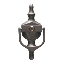 Satin Victorian Urn Medium Knocker with Spyhole (Face fix)