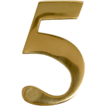 Numerals - '5' Gold Anodised