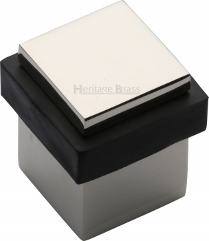 Square Floor Mounted Doorstop (Various Finishes)
