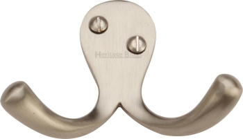 Double Robe Hook (Various Finishes)