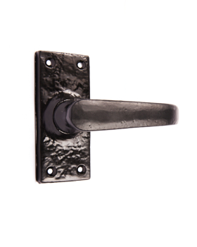 Raglan Black Antique Iron Door Handle