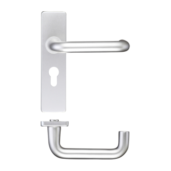 Architectural Aluminium Return to Door (RTD) Levers on Backplate