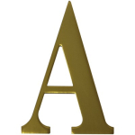 Letter A Gold Anodised