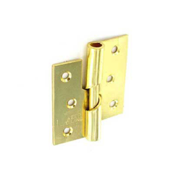 Rising Butt Hinges Right Hand Brass Plated 75mm