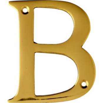 Letter B Gold Anodised