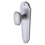 Charlston Mortice Knob on Latch Plate in Satin Chrome