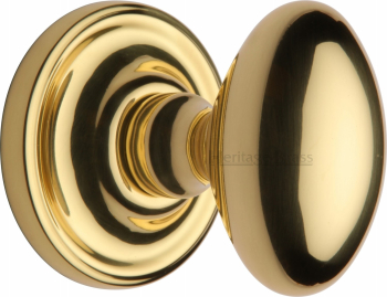 Chelsea Mortice Knob in Polished Brass