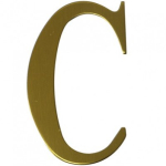Letter C Gold Anodised