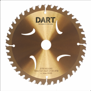 Dart Gold ATB Wood Saw Blade 165 D mm X 20B X 24Z Dart Gold ATB Wood Saw Blade 165 D mm X 20B X 24Z