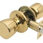 Guardian Passage Knobset in Polished Brass