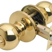 Bala Privacy Knobset in Polished Brass