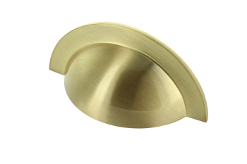 Monmouth Cup Pull in Brushed Satin Brass