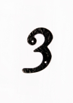 4" Italic Numerals 3