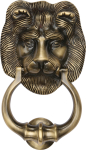 Lion Knocker Antique Brass