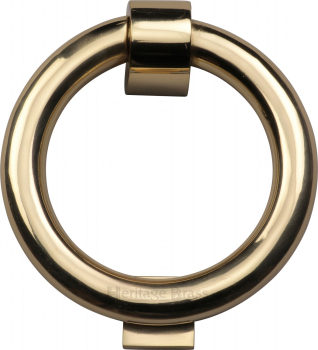 Ring Knocker Polished Brass