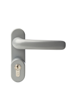 STRAND OUTISDE ACCESS DEVICE COMPLETE WITH LEVER HANDLE AND STANDARD CYLINDER-WHITE STRAND OUTISDE ACCESS DEVICE COMPLETE WITH LEVER HANDLE AND STANDARD CYLINDER-WHITE