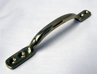 5Inch D Handle Polished Brass