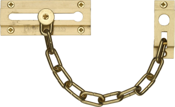 Door Chain Satin Brass