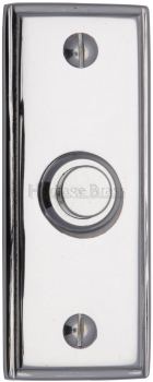 Bell Push 3Inch x 1Inch Polished Chrome
