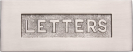 Embossed Letterplate Satin Nickel