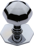 Faceted Centre Door Knob 2 1/2" Polished Chrome