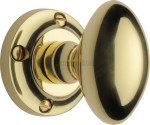 Suffolk Mortice Knob in Polished Brass