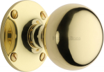 Westminster Mortice Knob in Polished Brass