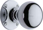 Westminster Mortice Knob in Polished Chrome